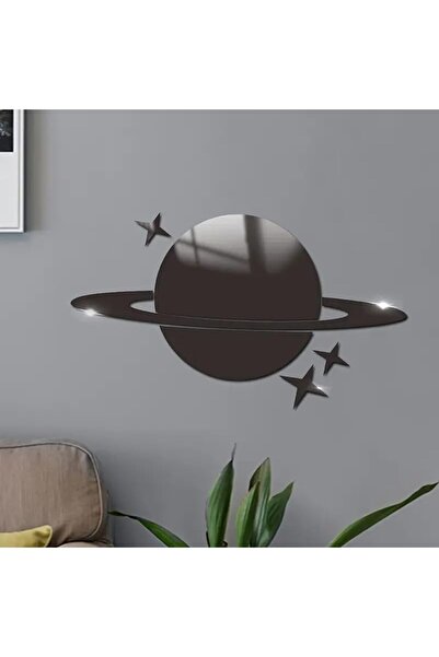 Slasa Three-dimensional Acrylic Mirror Wall Sticker with Celestial Design by - 8.98 × 15.75 Inch