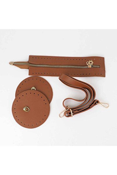 Ritzz Set de genți pentru tobe model cilindru (cu aparat de aur) - maro