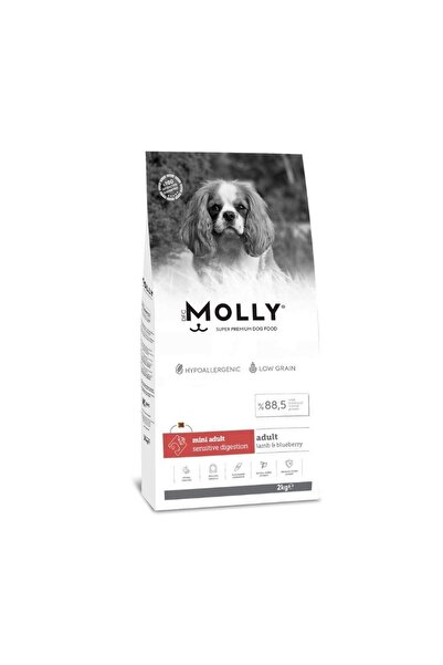 LaVital Molly Düşük Tahıllı Hypoallergenic Kuzulu ve Yaban Mersinli Küçük Irk...
