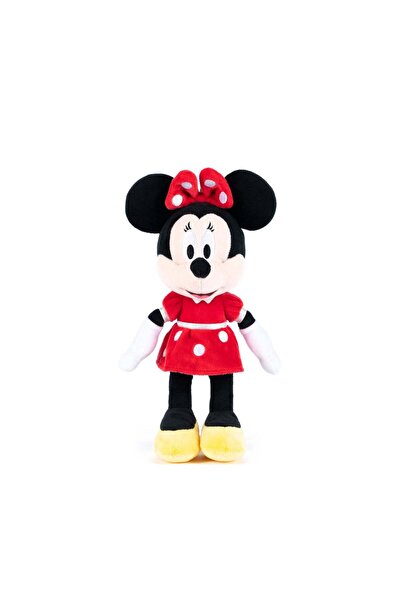 Disney Jucărie de pluș Minnie cu rochie roșie, 35 cm