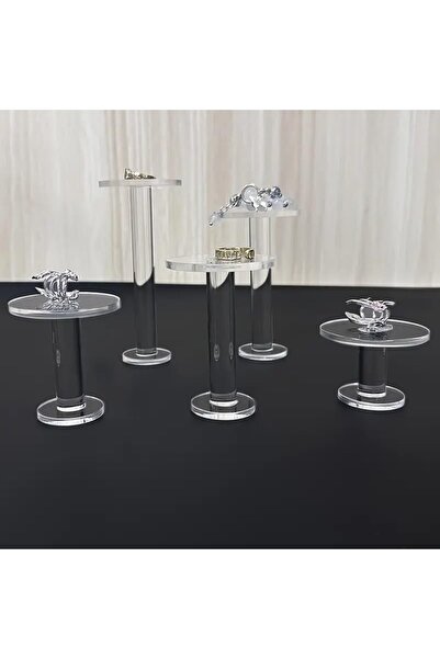 Slasa حوامل عرض أكريليك دائرية شفافة - حوامل شفافة لمستحضرات التجميل والعطور ...