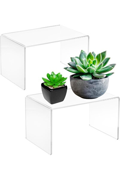 Slasa حاملات عرض أكريليك شفافة بسُمك 5 مم لتنظيم المطبخ والمخزن، تجارة التجزئة