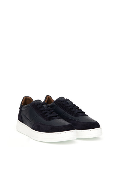 Pierre Cardin Navy Blue 100% Leather Casual Shoes 50315618-Vr033
