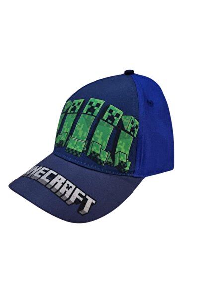 Mojang Șapcă pentru copii, Minecraft, Creeper Army, Mojang, 7+ ani, albastră