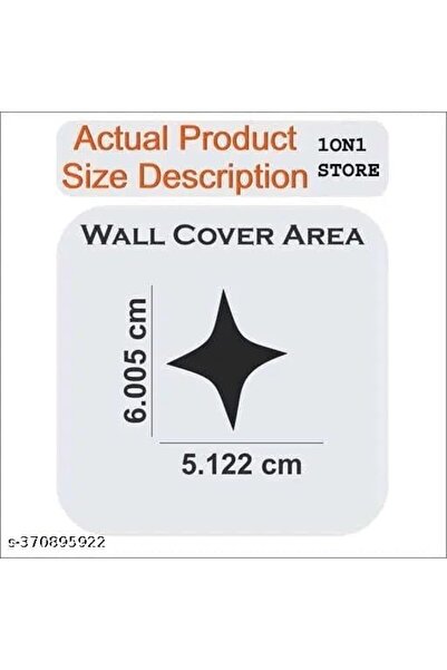 Slasa 3D Acrylic Wall Sticker Mirror Design - 50 Gold Stars