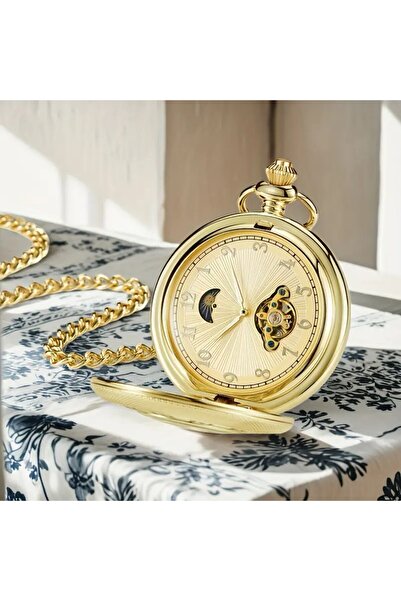 Bin Hediye Clockwork Watch Wind-Up Yellow Color 710023