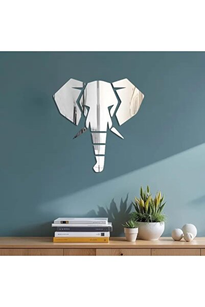 Slasa Acrylic Wall Art with Elephant Head Design by - 15.75 x 10 inches