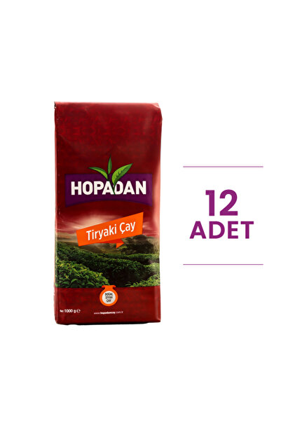 hopadan çay Tiryaki Çay 1 Kg (12 Paket)