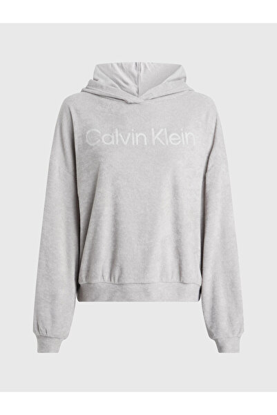 Calvin Klein HOODIE Kadın Krem Hoodie