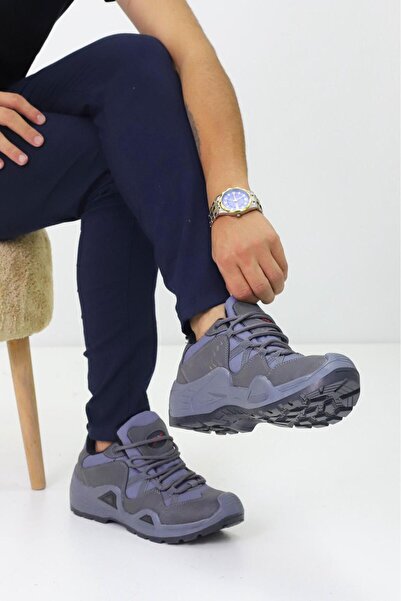 Rimex Çöl Çizgili Unisex Su Geçirmez Kauçuk Taban Trekking Bot waterprof