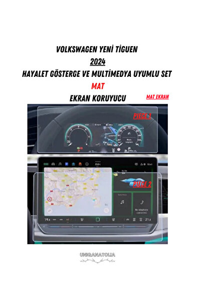 UniqAnatolia Volkwagen Tiguen 2024 Ghost Instrument and Multimedia Compatible...