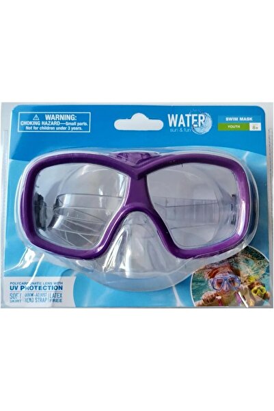 water sun & fun نظارات سباحة للشباب 8+ قناع متعدد الألوان