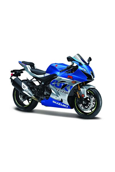 BBURAGO Macheta Motocicleta 1:18 Suzuki GSX-R 1000 R 2021 Albastru/Argintiu