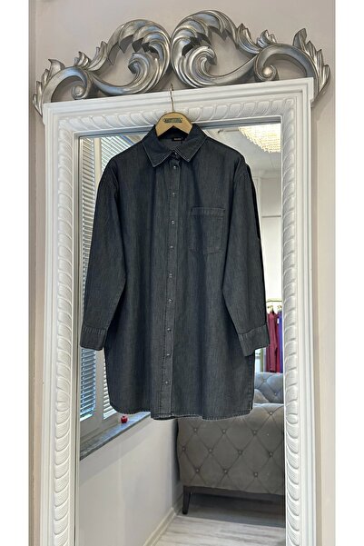 Invee Тонка джинсова сорочка - чорна