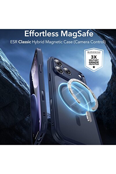 ESR Θήκη για iPhone 17 Pro Max, Κλασική Υβριδική HaloLock, Μπλε
