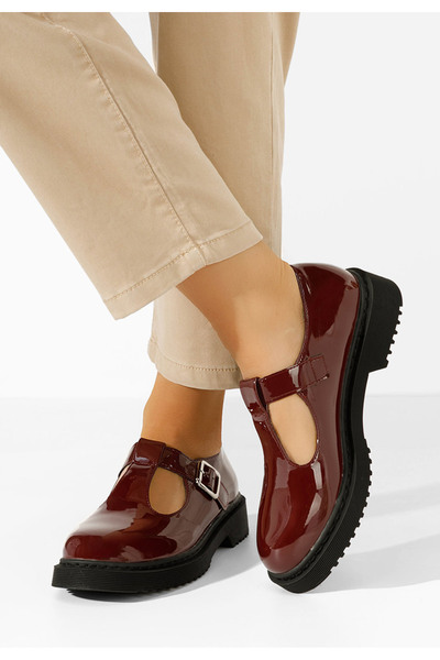 B T Shoes Pantofi casual dama Winona grena