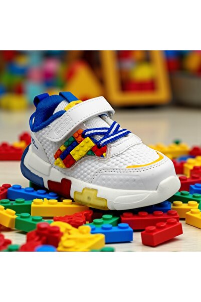 JOJO KIDS Light-up leather sneakers for kids, velcro orthopedic sneakers.