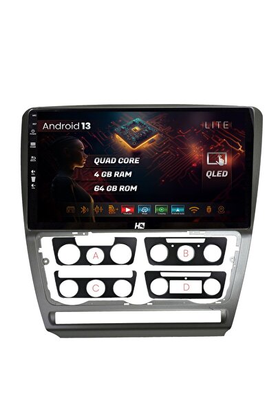 HUB64 Navigatie Skoda Octavia 2, 4GB RAM, Quadcore, Carplay, Android Auto