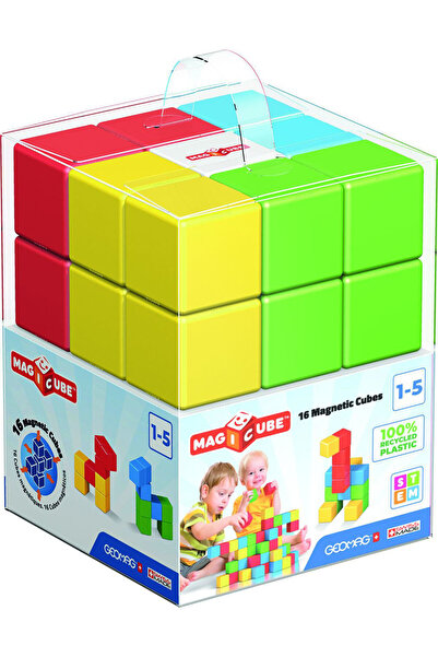 GEOMAG Magicube Magnetic Set 16 Pieces Green Line