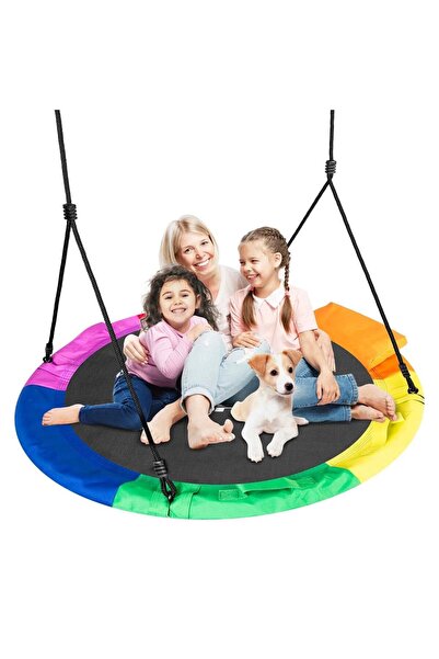 Neo-Sport Nest swing, steel frame, 600D Oxford polyester, round shape, with comfortable cushion, weight