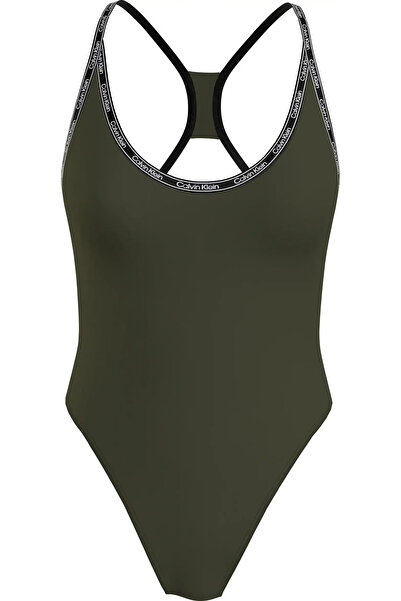 Calvin Klein RACERBACK ONEPIECE Kadın Siyah Mayo