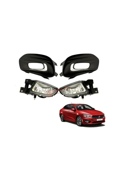 gözparoto Fiat Egea Sis Fari Seti Takimi Çerçeveli (Ampullü) 507533877