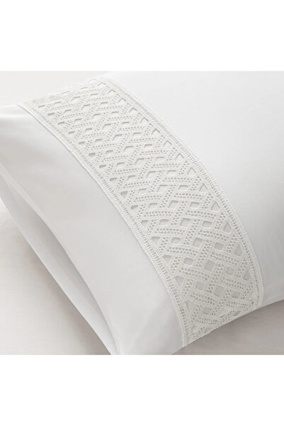 Penelope 100% Cotton Satin Fabric Duvet Cover Set 240X220 cm - Delfina Series