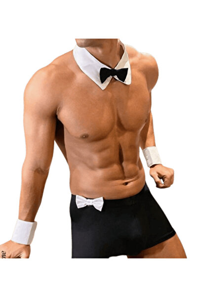 VFG 3-piece suit set for men: bow tie, collar, cufflinks