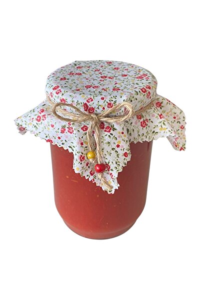 AdaEsintisi 10 Pieces of Crispy Flower Jar Lid Cover and Beaded Binding String