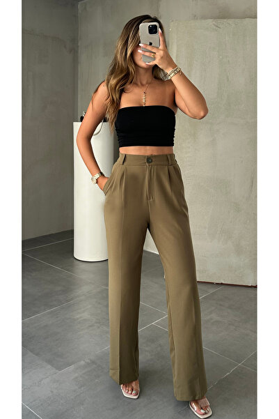 Lila Moda Women's High Waist Palazzo Pants Wide Leg Stylish Casual Combination