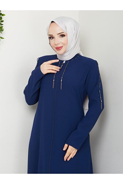 KMKkombin ZİNCİRLİ KOL DETAYLI KADIN PARDESÜ