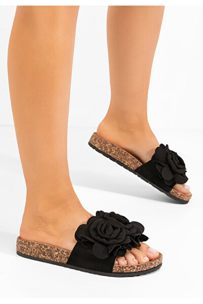 B T Shoes Černé pantofle dámské Marisha