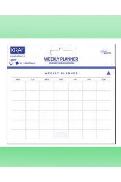 Next Plus ورق ملاحظات لاصق للتخطيط الأسبوعي 140*100 ملم 30 ورقة أفقية