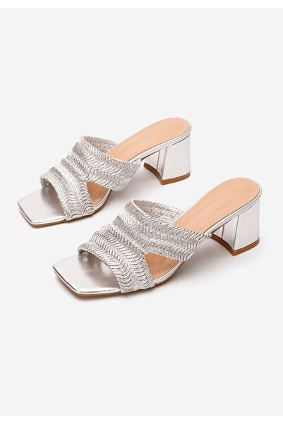 B T Shoes Mules με χοντρο τακουνι Nely ασιμι