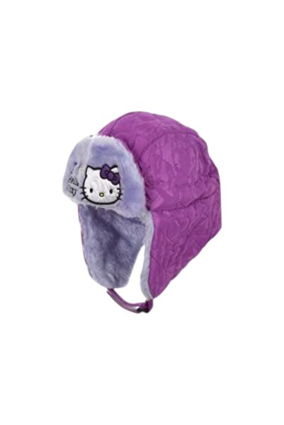 Hello Kitty Caciula fas imblanita, cu urechi, Mov,