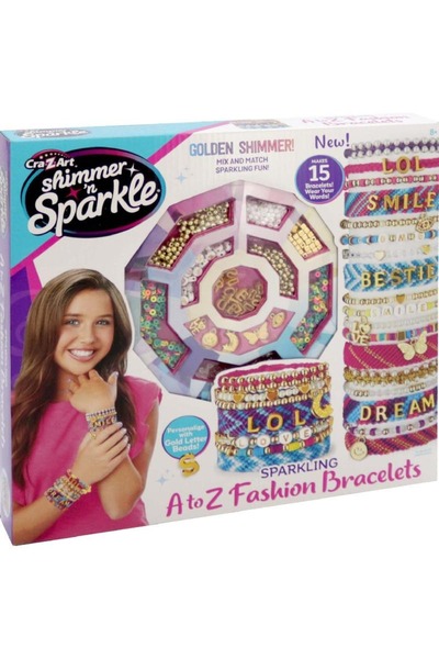 CrazArt أساور شيمر آند سباركل العصرية من الألف إلى الياء