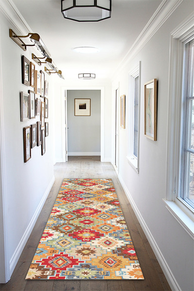 THEMODERNHANE Ψηφιακό εμπριμέ χαλάκι δαπέδου, διακοσμητικό, που πλένεται στο ...