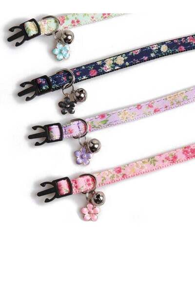 Bukela 4-Pack Breakaway Cat Collars – Adjustable, Bell Included