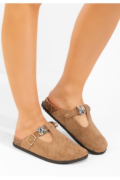 B T Shoes Khaki šľapky dámske Emberlyna