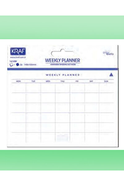 Next Plus ورق ملاحظات لاصق للتخطيط الأسبوعي 140*100 ملم 30 ورقة أفقية