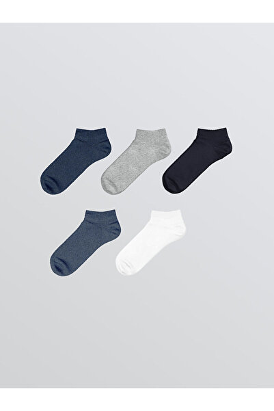 LC Waikiki Create Your Style from Uzg Store |   Plain Men's Booties Socks 5-Pack