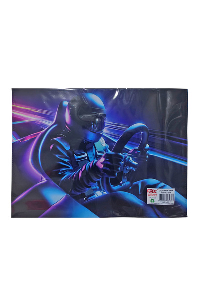 Limmy Car Racing Pattern Snap Envelope File - 1 Piece