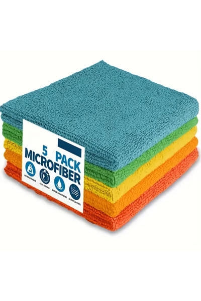 Choice 5pcs 30X30 random 5/10/20pcs Kitchen Towel, Ultra-fine Fiber Light Gray Cleaning Cloth Set, Absorben