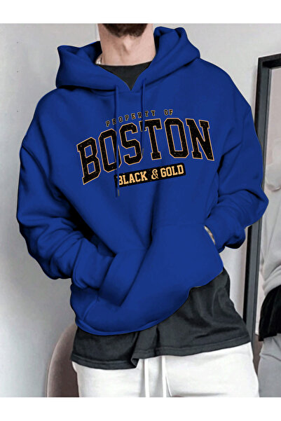 trendypassion Unisex Boston εμπριμέ φούτερ Oversize