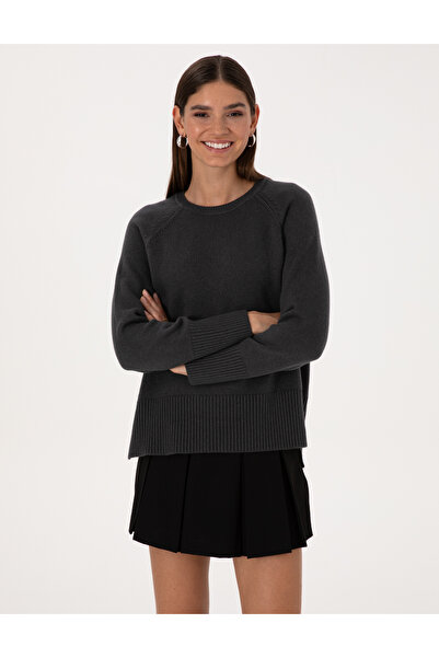 Pierre Cardin Anthracite Comfort Fit Wool Blend Sweater 50316659-Vr006