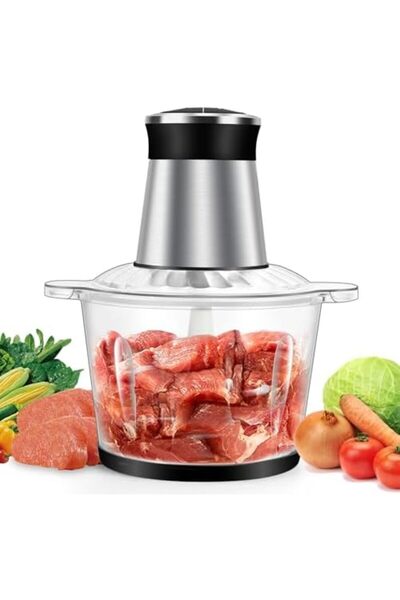 SKY TOUCH SKY-TOUCH Multi Chopper & Mincer, 500W Food Grinder Chopper, 2 Speed, 6 Detachable SS Blades, 3L Wor