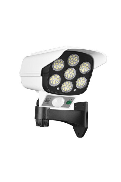 Flippy Fake Surveillance Camera, Solar Charging, 77 LEDs, Motion Sensor,