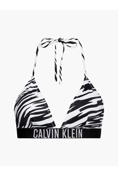 Calvin Klein FIXED TRIANGLE-RP-PR Kadın Siyah Bikini Üstü