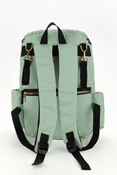 Arn Kids Anka Model Mint Green Mother Baby Care Backpack with Thermos Bottle Pockets and Stroller Hanger Attachment