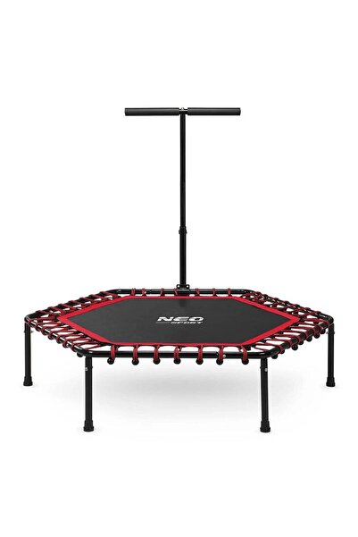 Neo-Sport Fitness trampoline, with adjustable handle, hexagonal shape, stable structure, 6 legs, 127 cm, ...